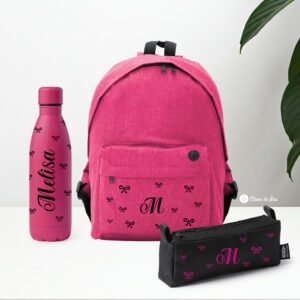 Pack mochila, estuche y termo